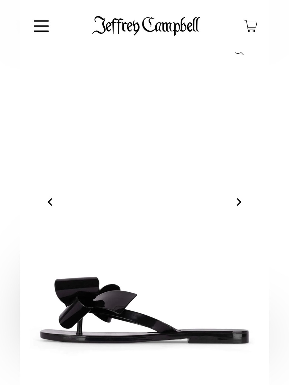 Jeffrey Campbell Black Bow Jelly Slide Sandals - Picture 9 of 9